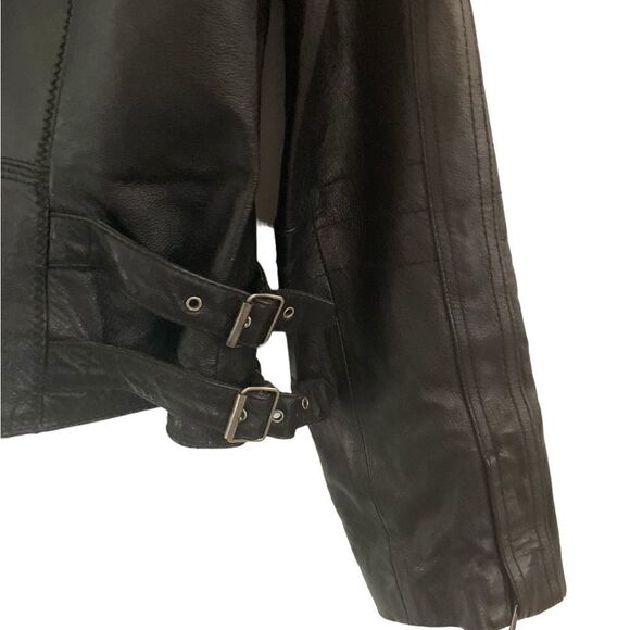 Next Leather Jacket Woman’s Size 14 - Picture 10 of 14
